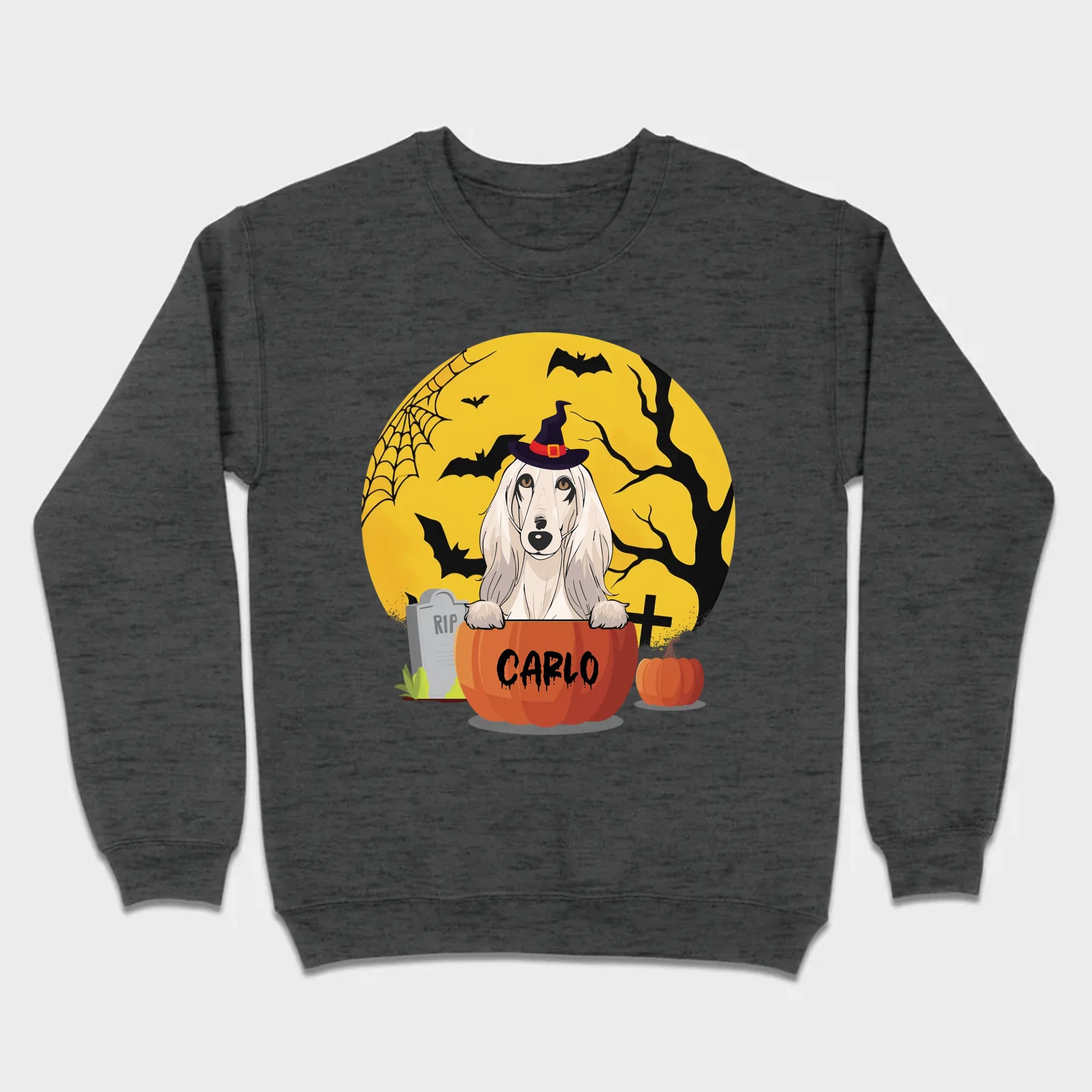 Personalized Halloween Dog Shirt – Custom Dog Name Pumpkin Tee - 89Prints