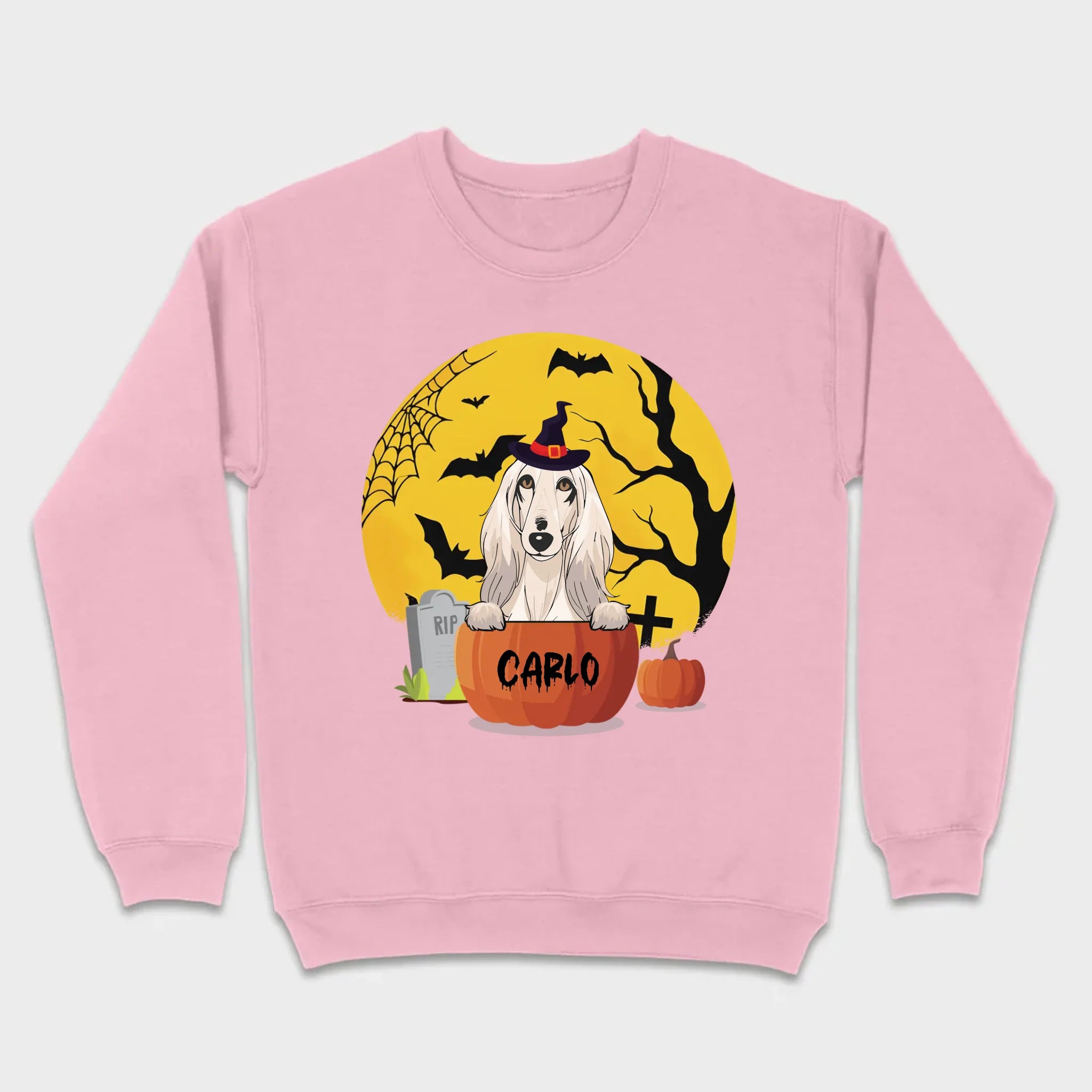 Personalized Halloween Dog Shirt – Custom Dog Name Pumpkin Tee - 89Prints