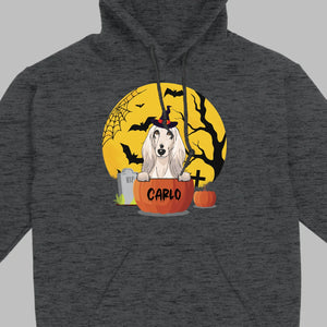 Personalized Halloween Dog Shirt – Custom Dog Name Pumpkin Tee - 89Prints