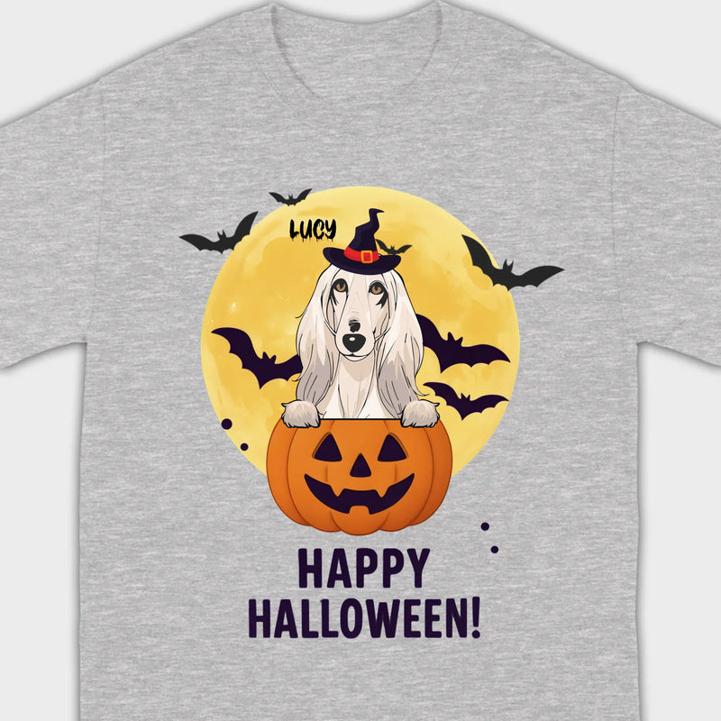 Personalized Happy Halloween Shirt – Custom Dog Lover Tee - 89Prints