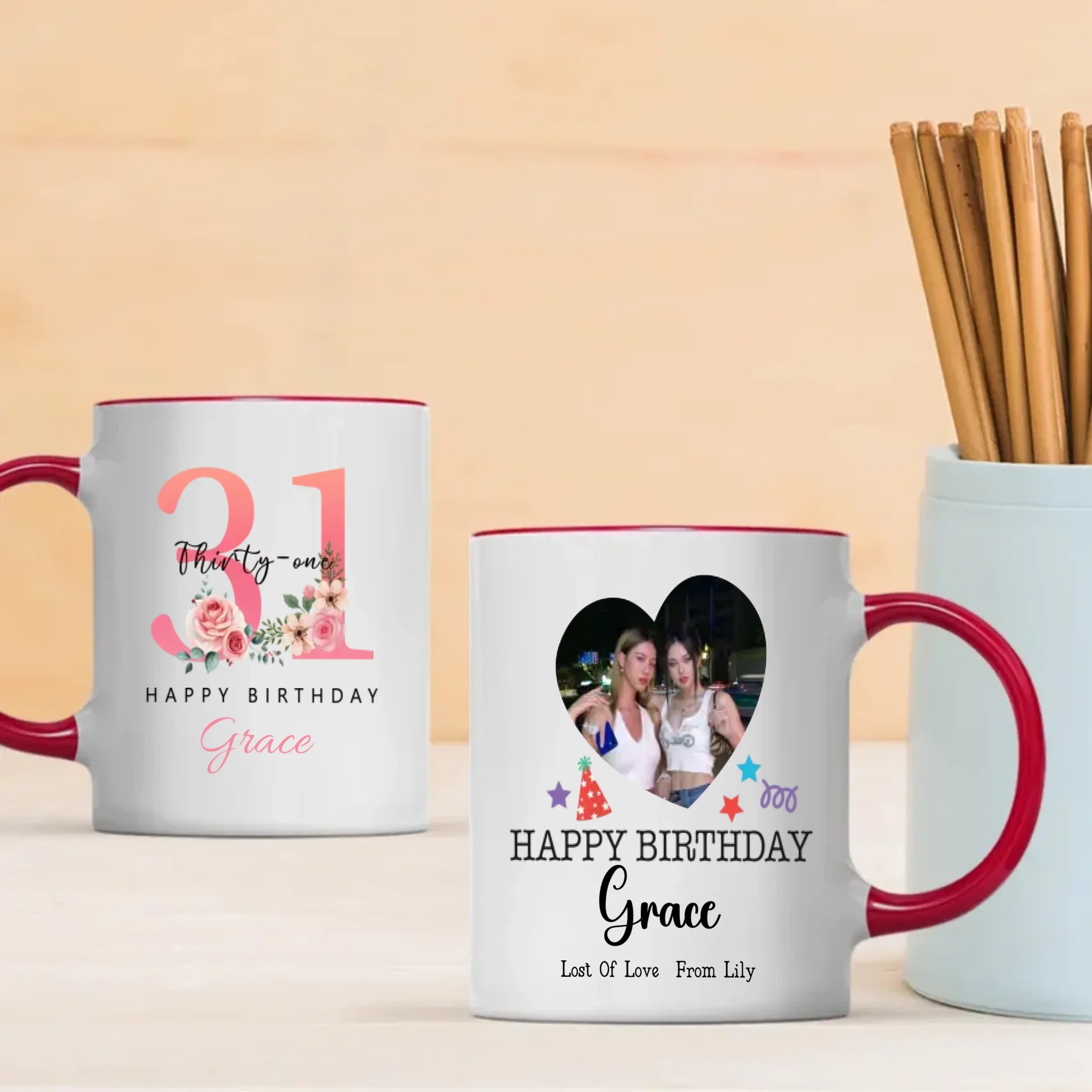 Fun 31st Birthday Mug – Colorful Personalized Gift for Women – 89Prints