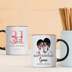 Fun 31st Birthday Mug – Colorful Personalized Gift for Women – 89Prints