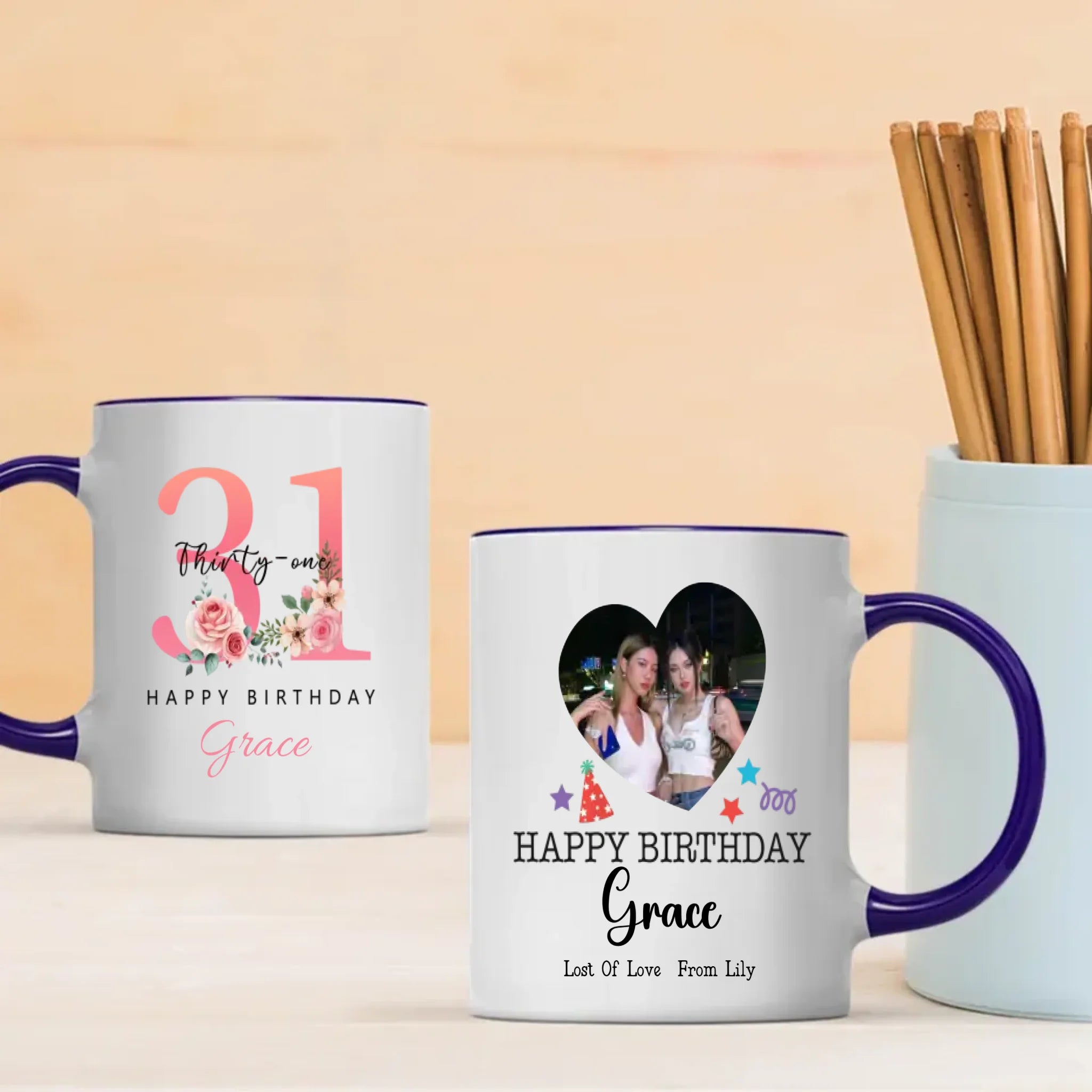 Fun 31st Birthday Mug – Colorful Personalized Gift for Women – 89Prints