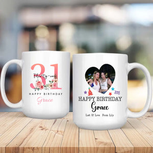 Fun 31st Birthday Mug – Colorful Personalized Gift for Women – 89Prints