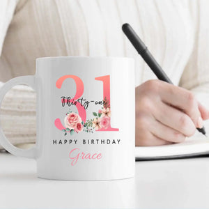Fun 31st Birthday Mug – Colorful Personalized Gift for Women – 89Prints
