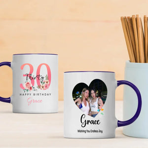 Elegant 30th Birthday Mug – Meaningful Personalized Gift for Women – 89Prints