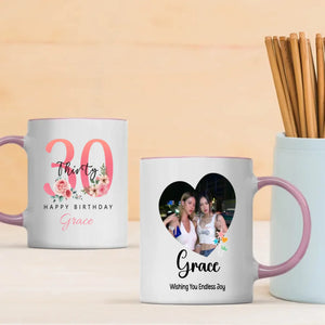 Elegant 30th Birthday Mug – Meaningful Personalized Gift for Women – 89Prints