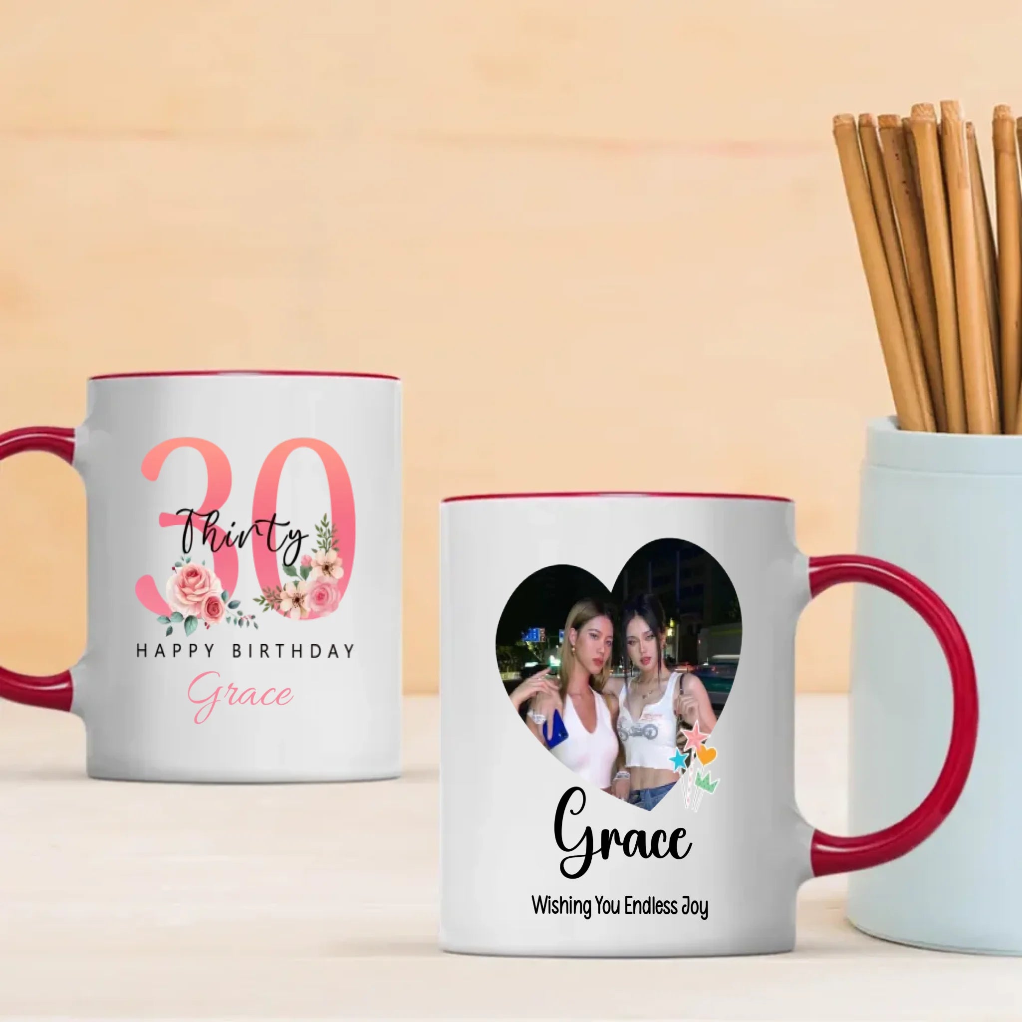 Elegant 30th Birthday Mug – Meaningful Personalized Gift for Women – 89Prints