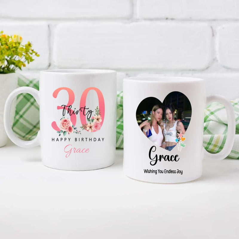 Elegant 30th Birthday Mug – Meaningful Personalized Gift for Women – 89Prints