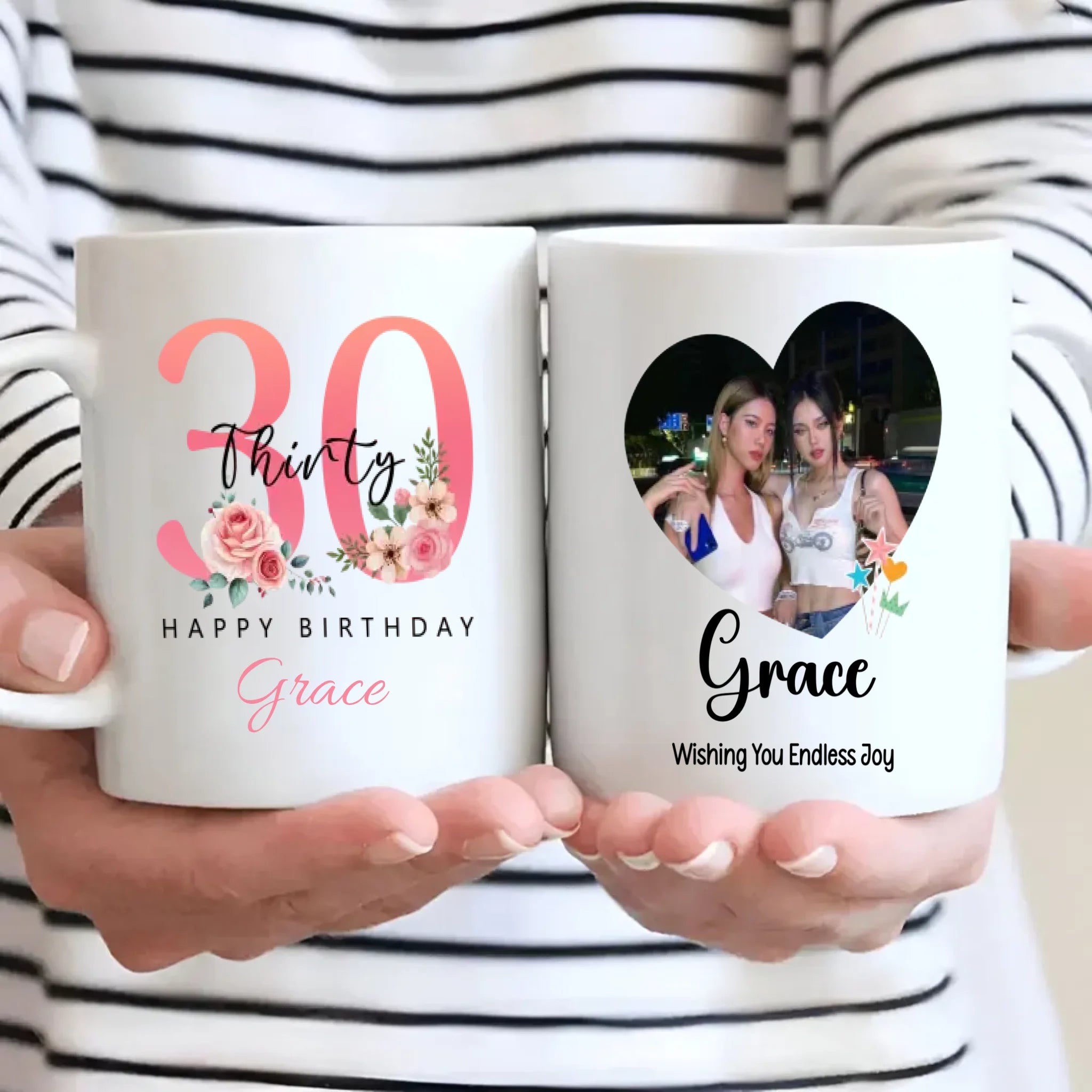 Elegant 30th Birthday Mug – Meaningful Personalized Gift for Women – 89Prints