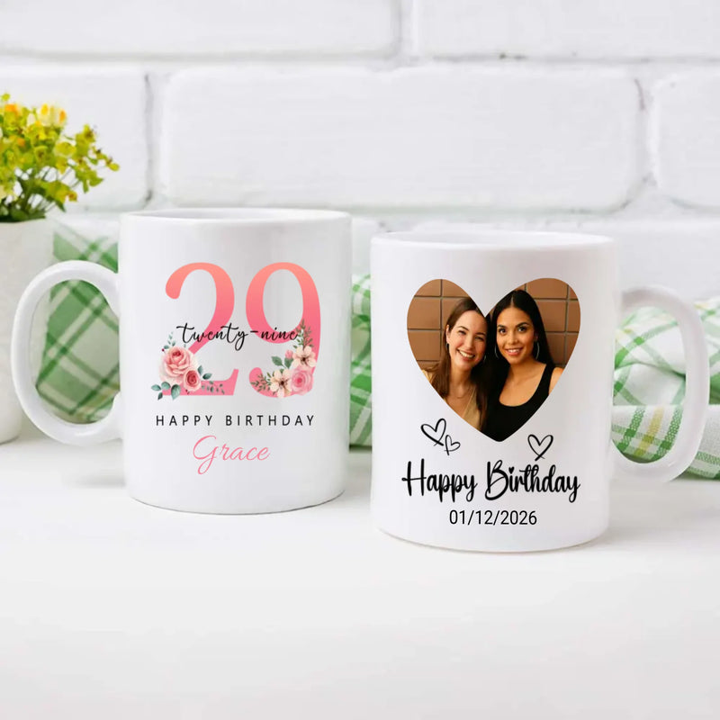 Elegant 29th Birthday Mug – A Thoughtful Personalized Gift – 89Prints