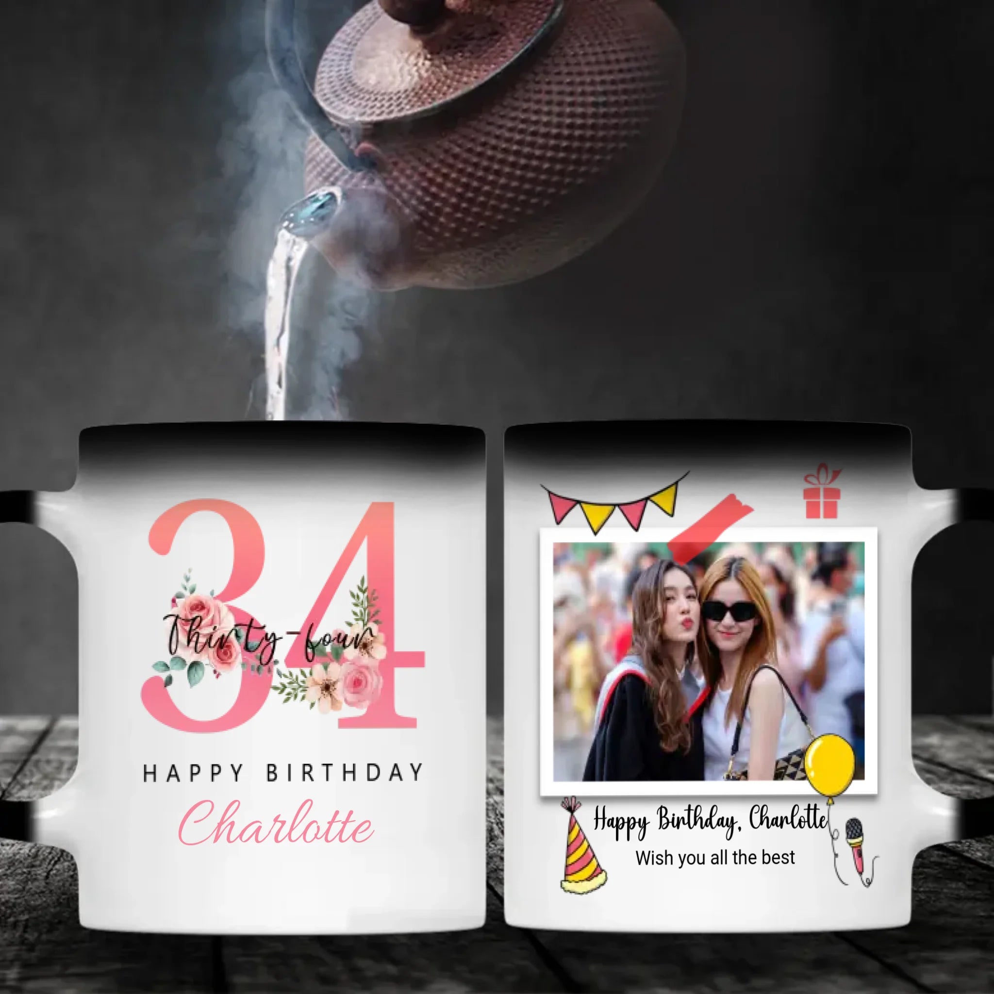 Personalized 34th Birthday Mug – Custom Gift for Loved Ones - 89Prints