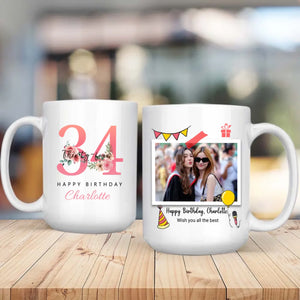 Personalized 34th Birthday Mug – Custom Gift for Loved Ones - 89Prints
