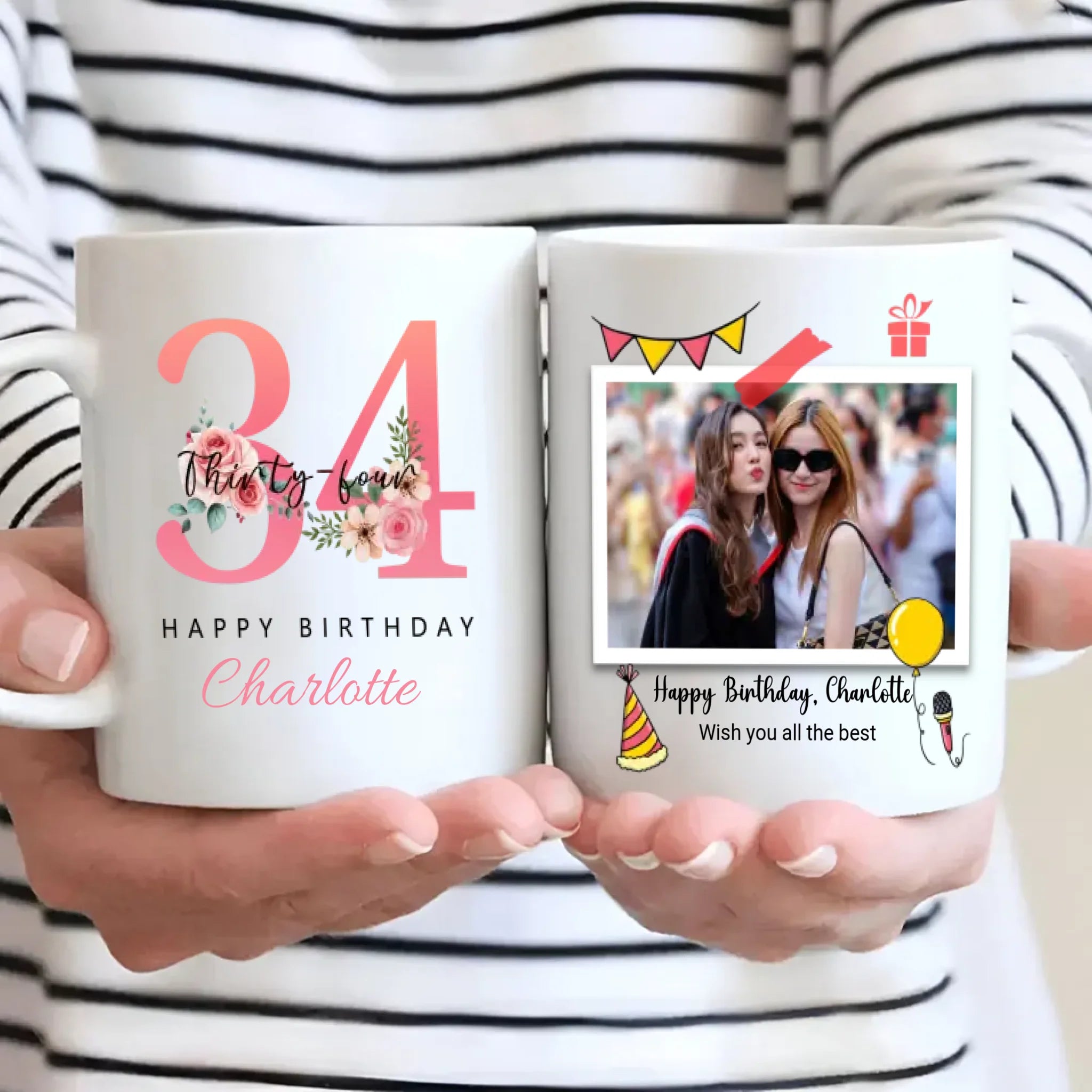 Personalized 34th Birthday Mug – Custom Gift for Loved Ones - 89Prints