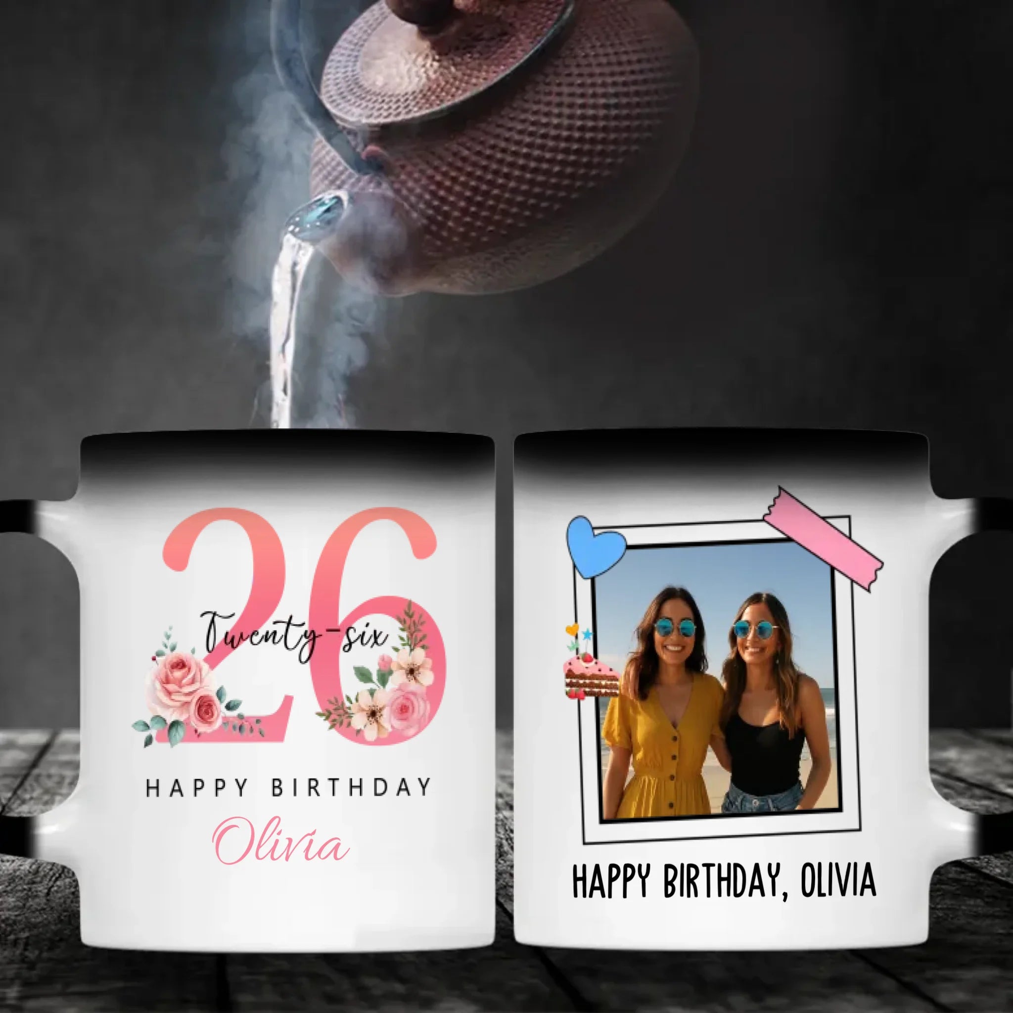 Energetic 26th Birthday Magic Mug – Colorful Personalized Keepsake - 89Prints