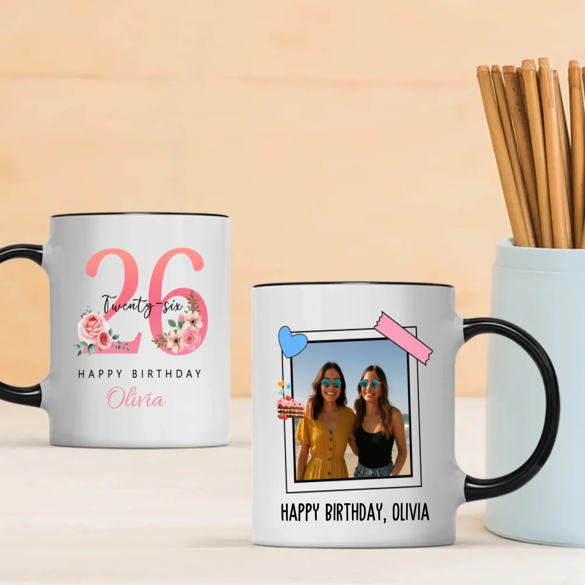 Energetic 26th Birthday Magic Mug – Colorful Personalized Keepsake - 89Prints
