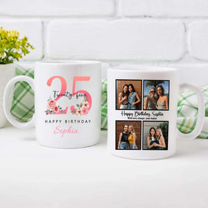 Trendy 25th Birthday Mug – Personalized & Fun Gift For Bestie - 89Prints