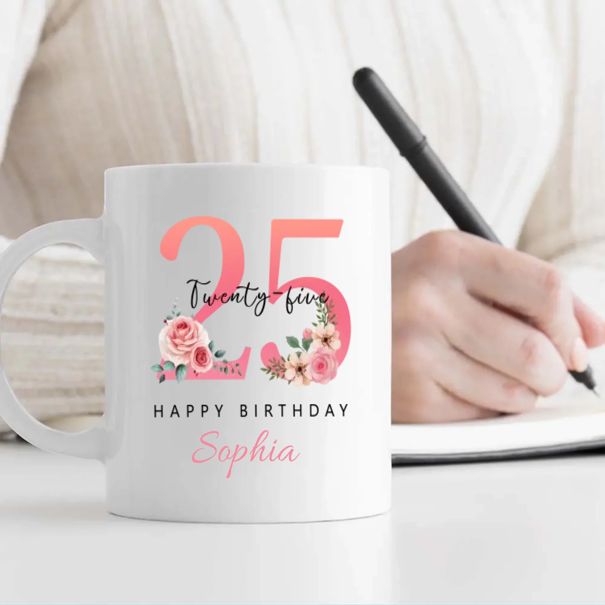 Trendy 25th Birthday Mug – Personalized & Fun Gift For Bestie - 89Prints