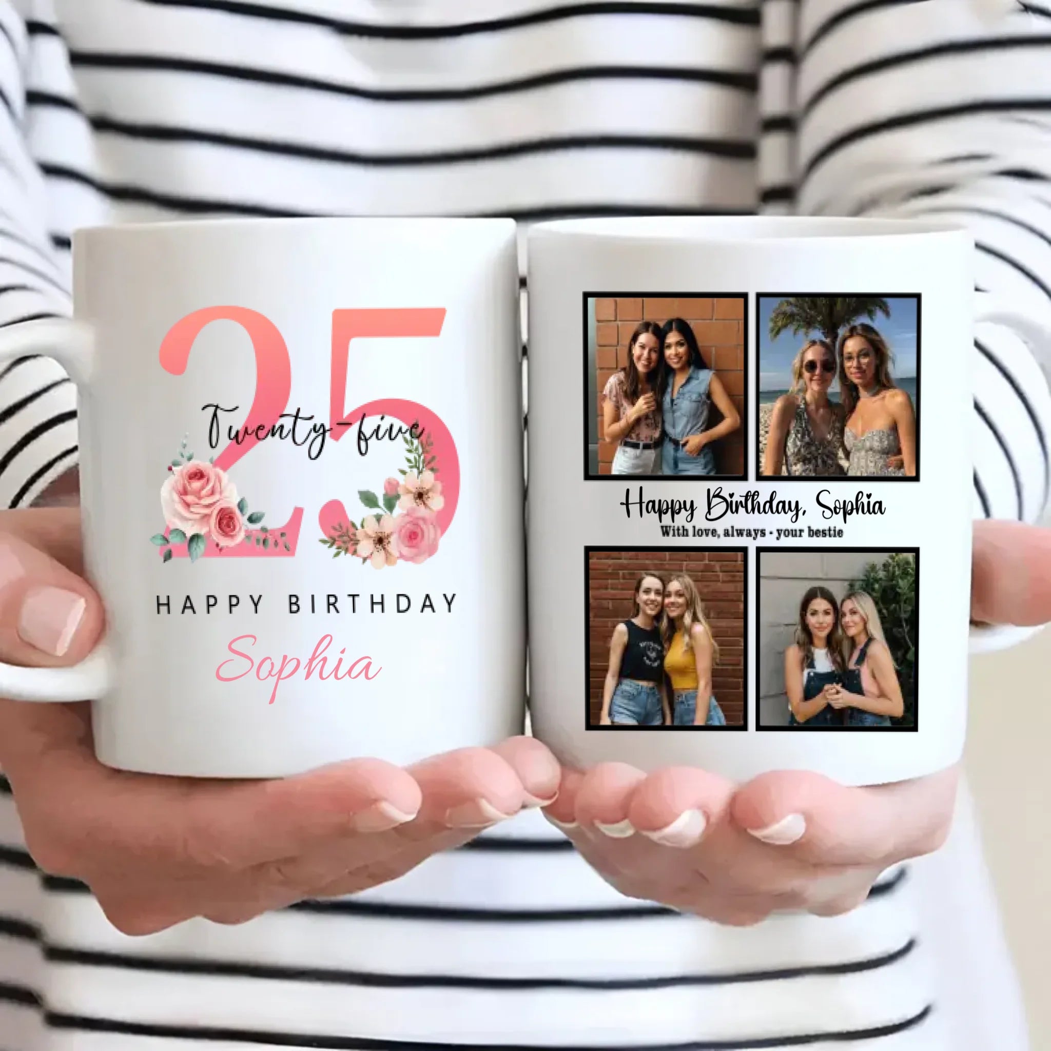 Trendy 25th Birthday Mug – Personalized & Fun Gift For Bestie - 89Prints