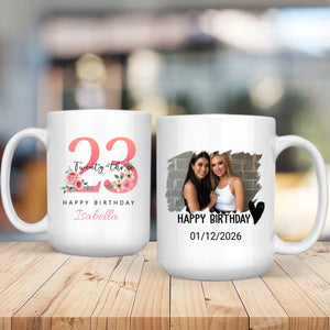 Elegant 23rd Birthday Mug – Simple & Stylish Gift Idea - 89Prints