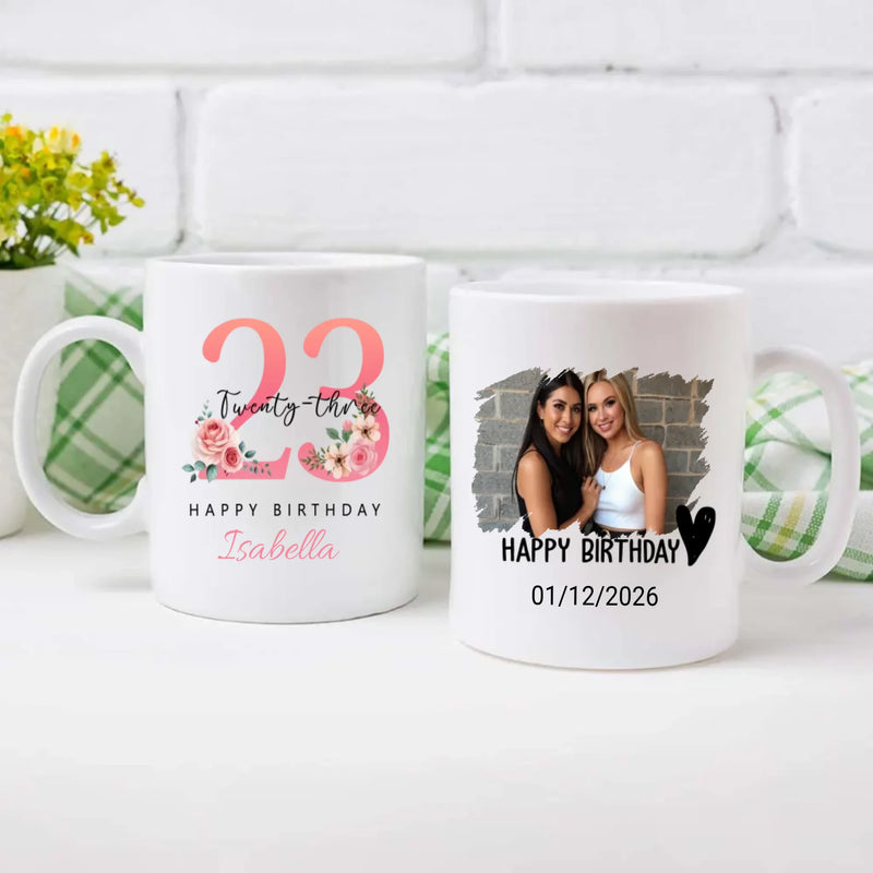 Elegant 23rd Birthday Mug – Simple & Stylish Gift Idea - 89Prints