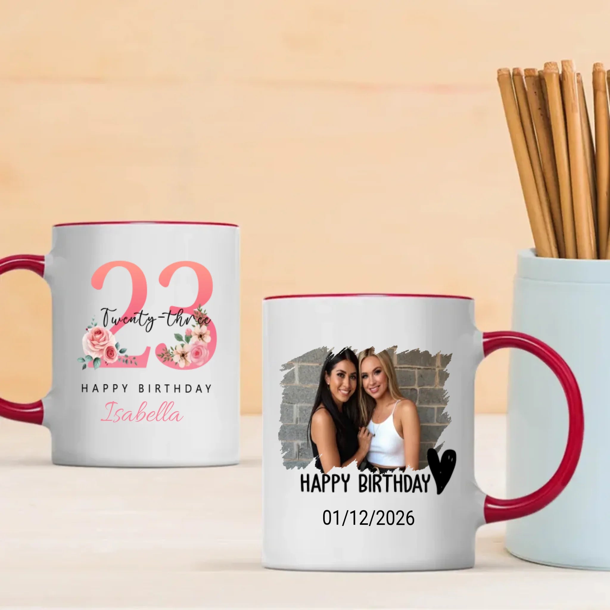 Elegant 23rd Birthday Mug – Simple & Stylish Gift Idea - 89Prints