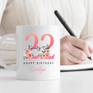 Twenty-Two and Thriving – Modern Birthday Mug for Bold Souls - 89Prints