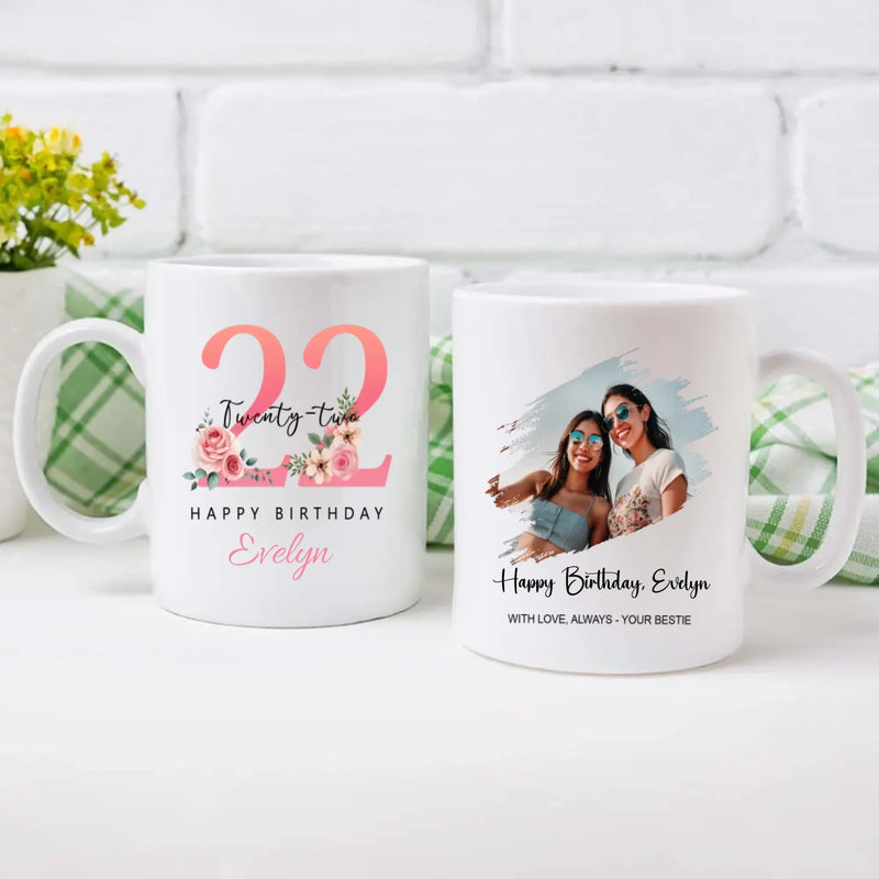 Twenty-Two and Thriving – Modern Birthday Mug for Bold Souls - 89Prints