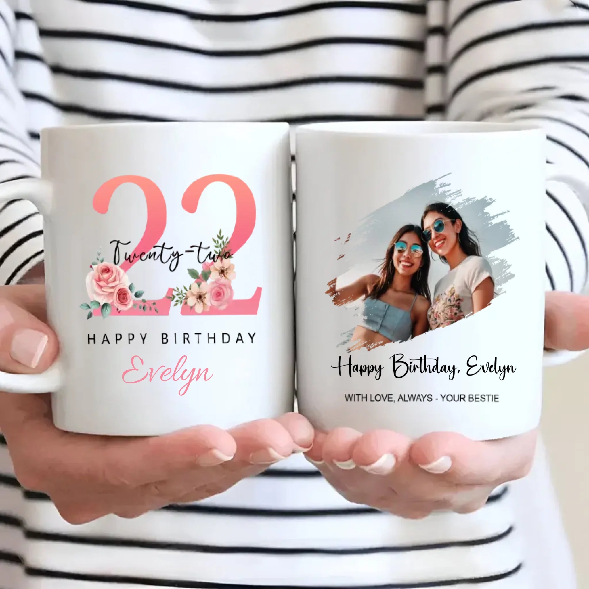 Twenty-Two and Thriving – Modern Birthday Mug for Bold Souls - 89Prints