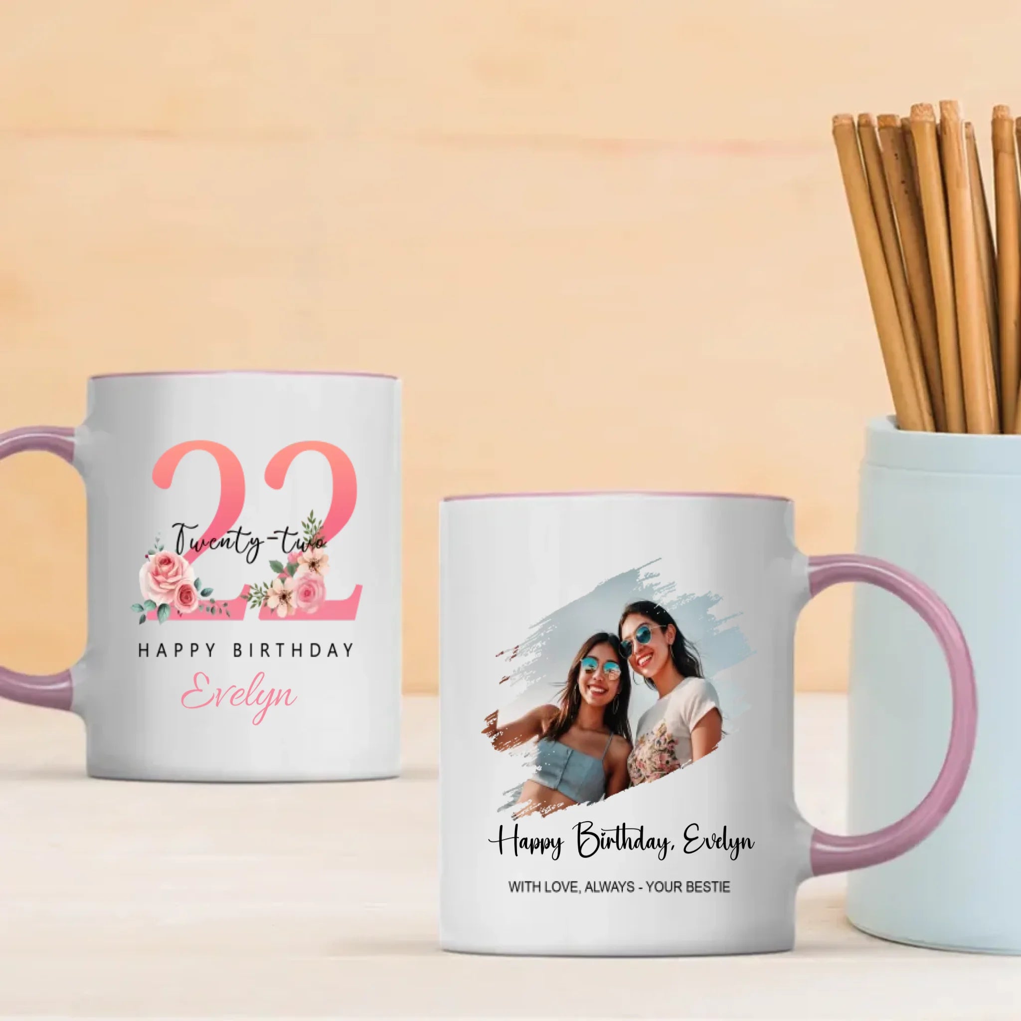 Twenty-Two and Thriving – Modern Birthday Mug for Bold Souls - 89Prints