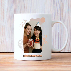 Personalized 18th Birthday Mug – Elegant Floral Gift for Her - 89Prints