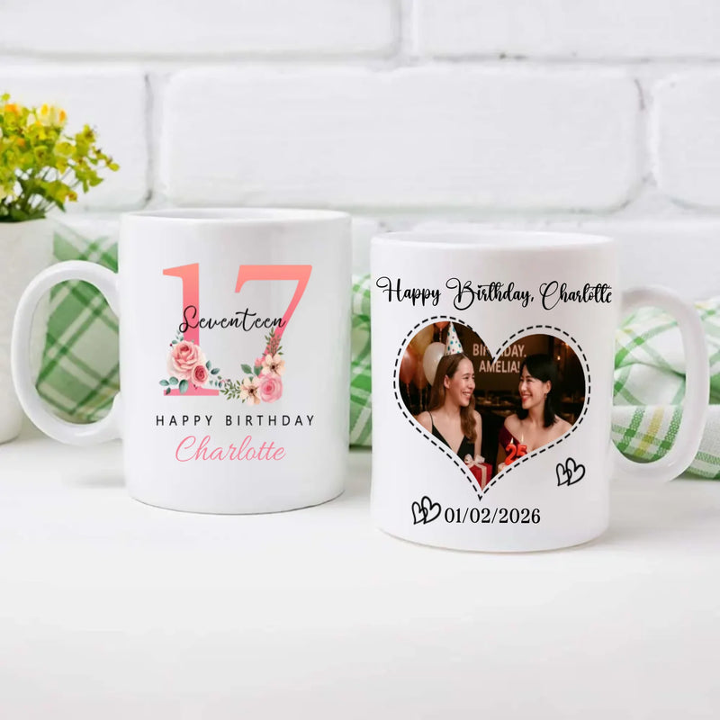 Funny 17th Birthday Mug – Custom Gift for Teen Girl, Add Name - 89Prints