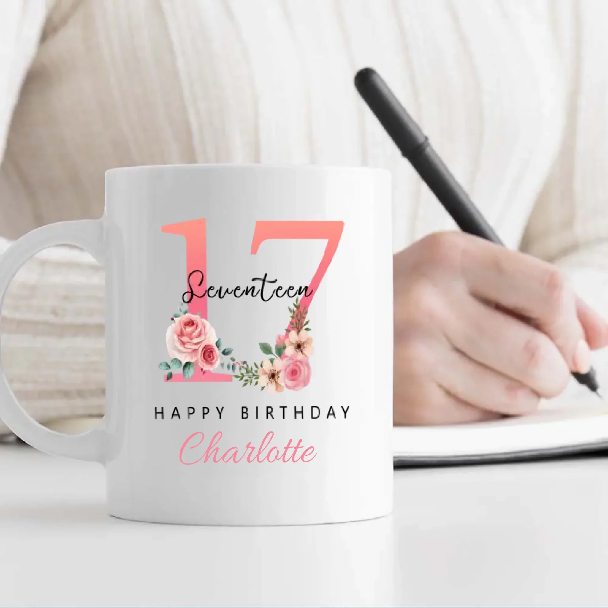 Funny 17th Birthday Mug – Custom Gift for Teen Girl, Add Name - 89Prints