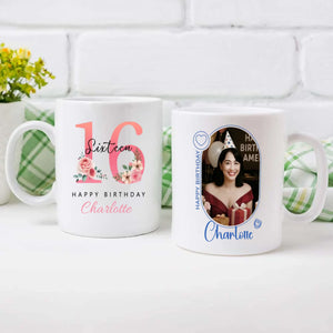 Minimal 16th Birthday Mug – Simple Personalized Design - 89Prints