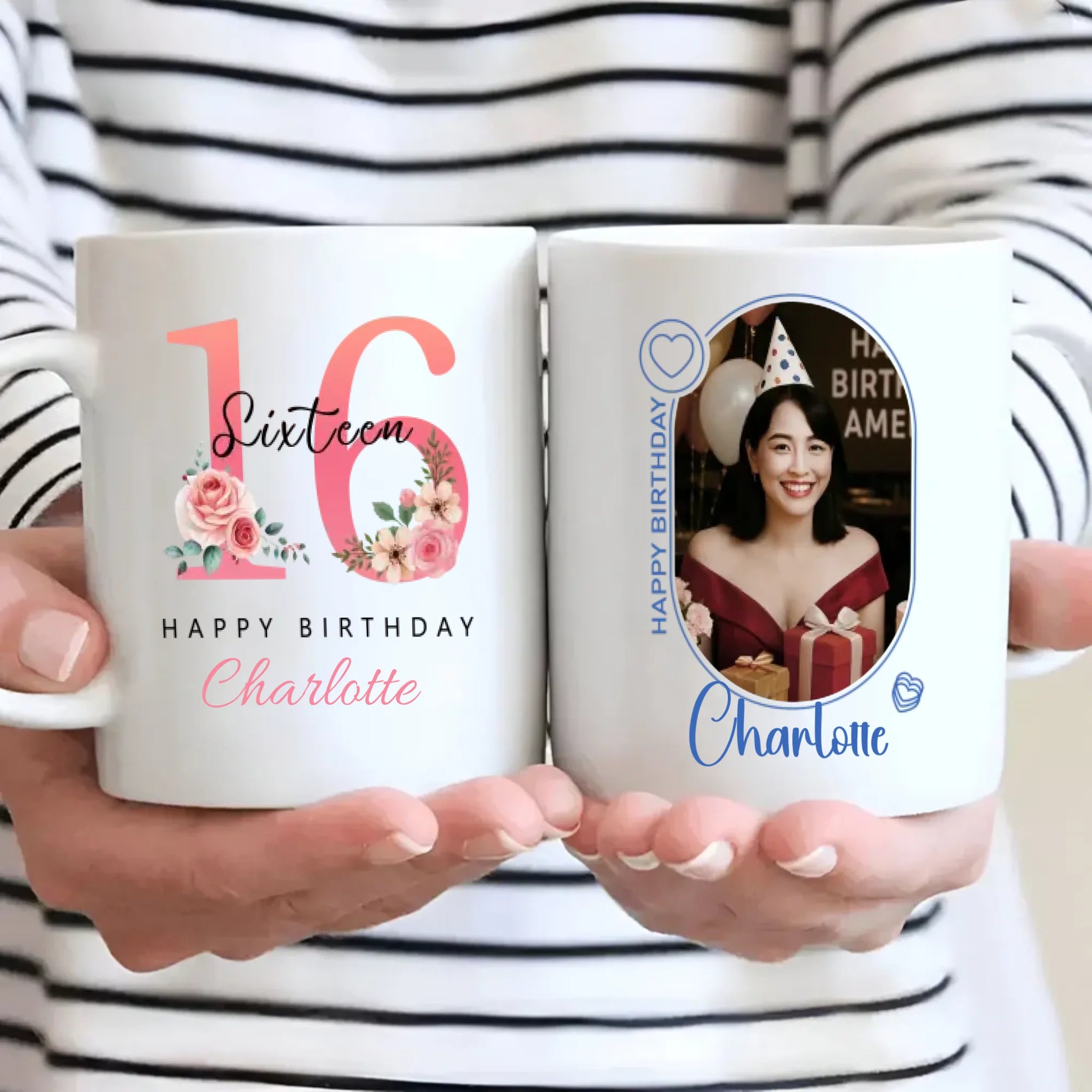 Minimal 16th Birthday Mug – Simple Personalized Design - 89Prints