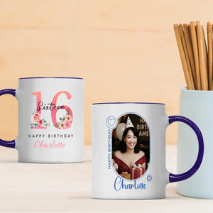 Minimal 16th Birthday Mug – Simple Personalized Design - 89Prints