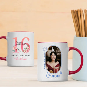 Minimal 16th Birthday Mug – Simple Personalized Design - 89Prints