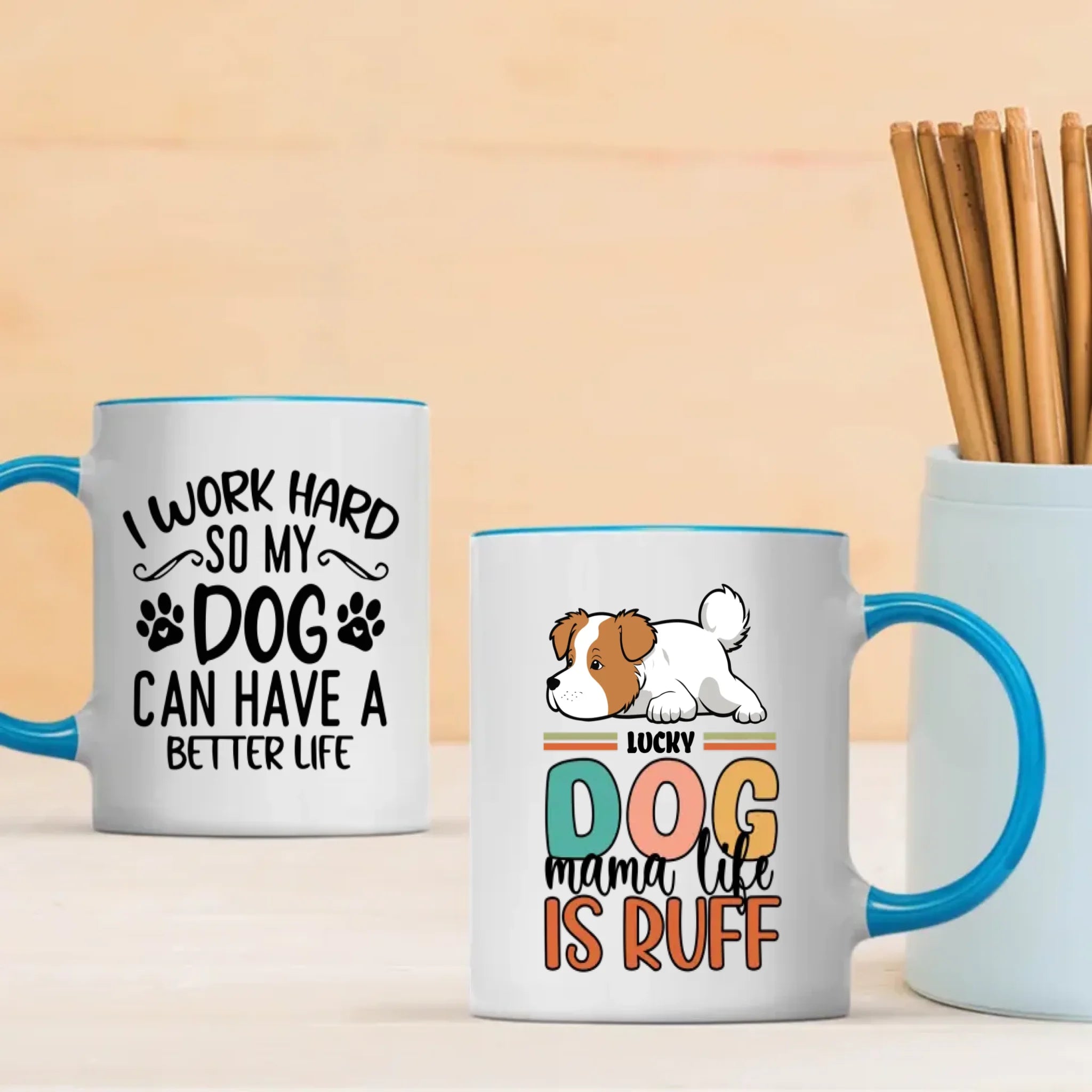 Personalized Dog Mug – I Work Hard So My Dog Can Have A Better Life –  89Prints