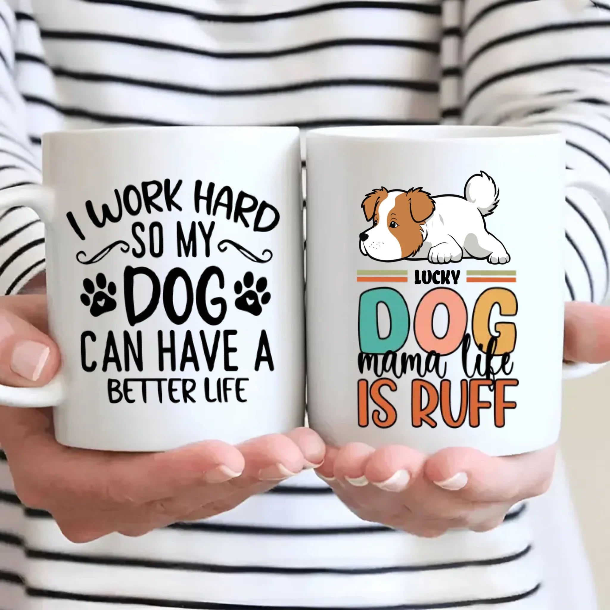 Personalized Dog Mug – I Work Hard So My Dog Can Have A Better Life –  89Prints