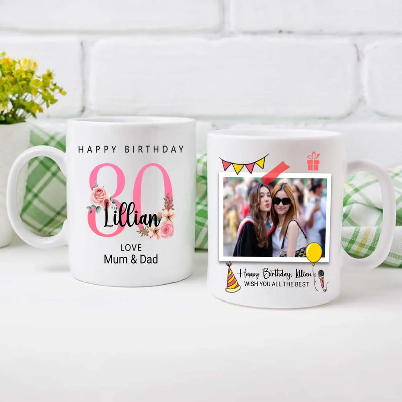 Cheers to 80 – Classic Birthday Mug for Life’s Finest Moments - 89Prints