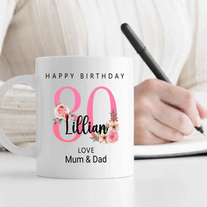 Cheers to 80 – Classic Birthday Mug for Life’s Finest Moments - 89Prints
