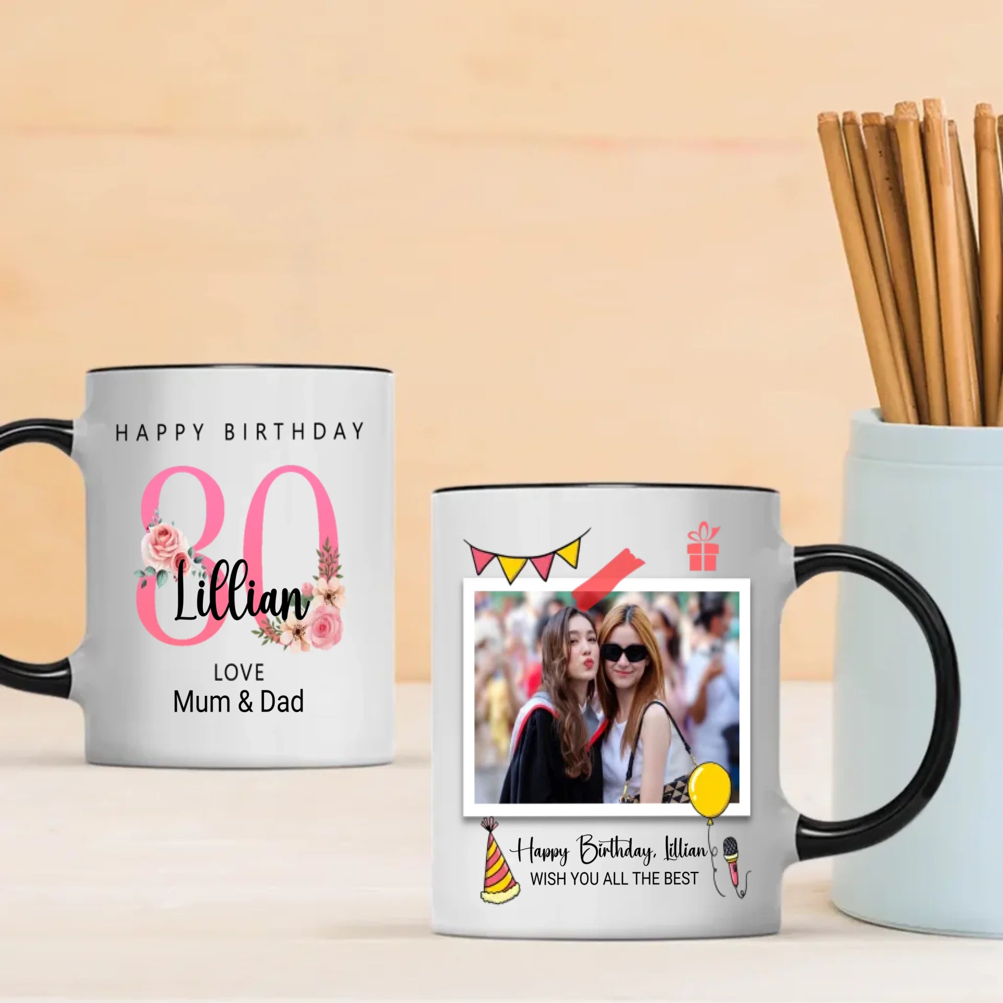 Cheers to 80 – Classic Birthday Mug for Life’s Finest Moments - 89Prints