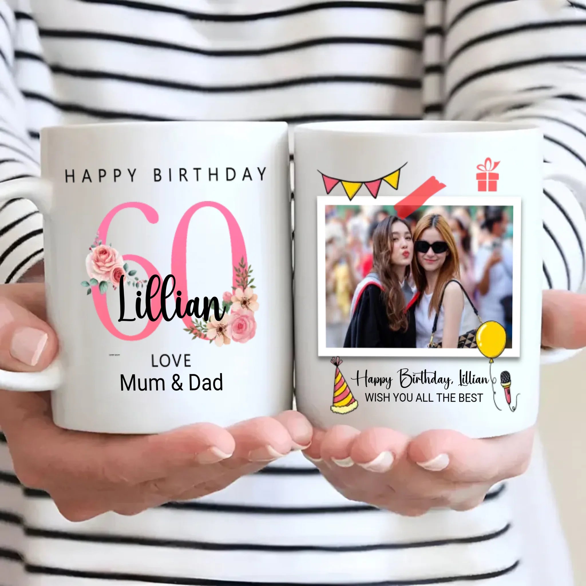 Cheers to 60 Years – Classic Birthday Mug for a Milestone Moment - 89Prints
