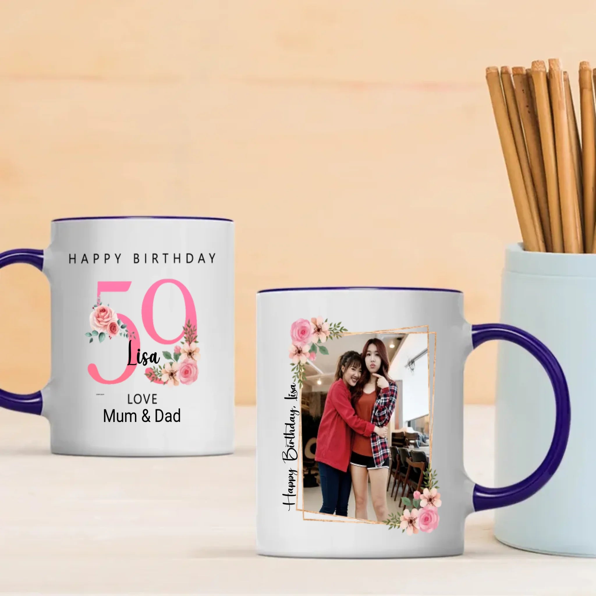 Fabulous at 59th – Personalized Birthday Mug - 89Prints