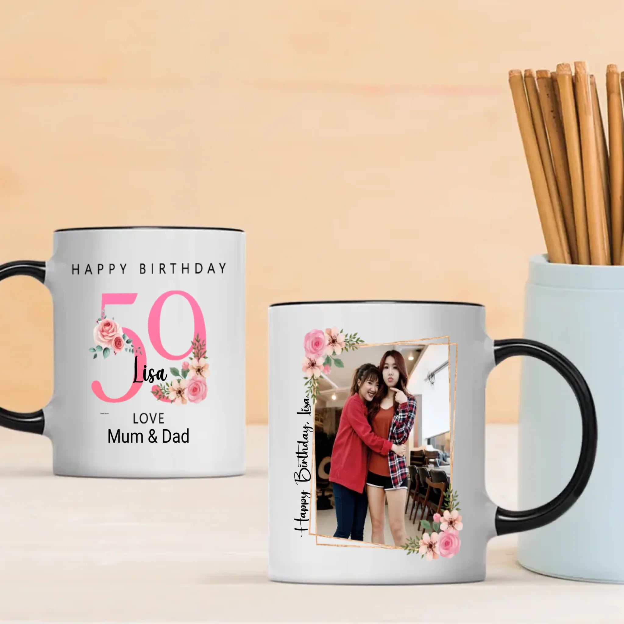 Fabulous at 59th – Personalized Birthday Mug - 89Prints