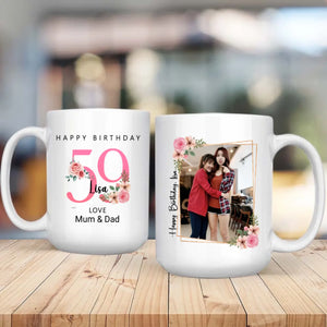 Fabulous at 59th – Personalized Birthday Mug - 89Prints
