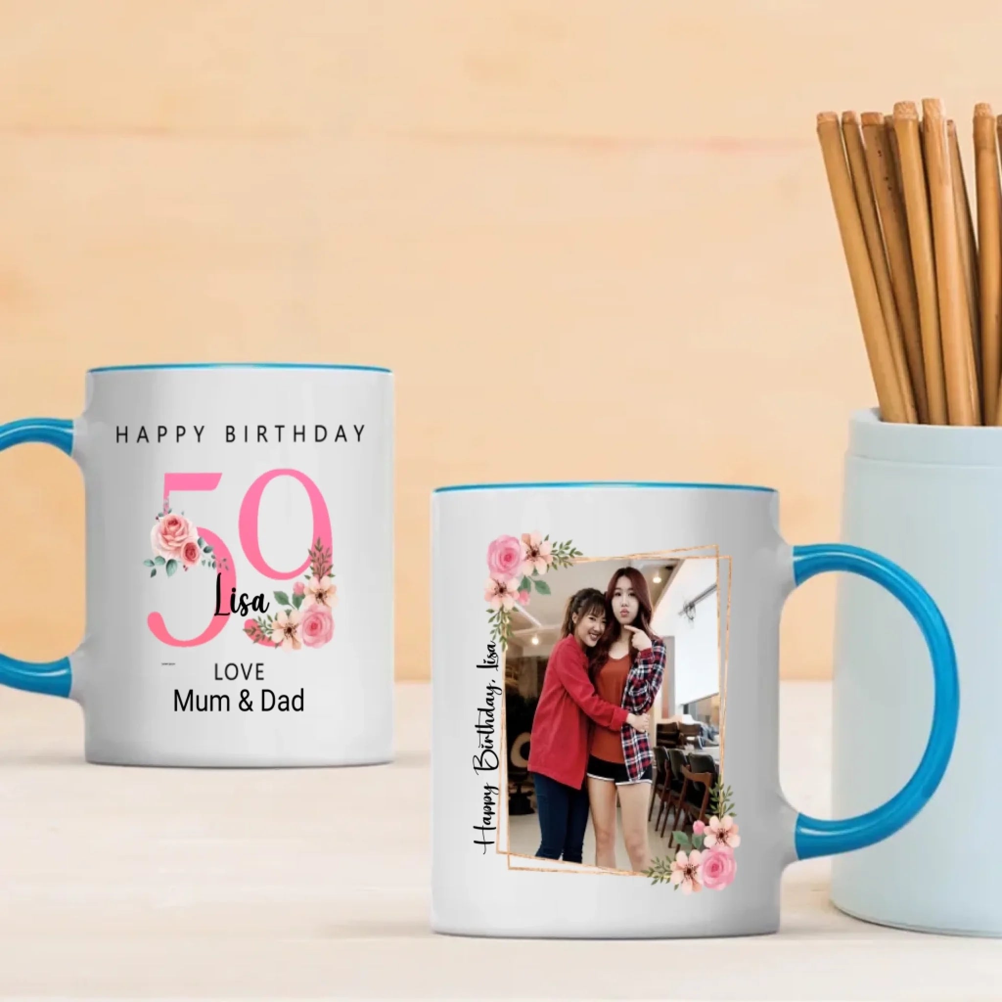 Fabulous at 59th – Personalized Birthday Mug - 89Prints
