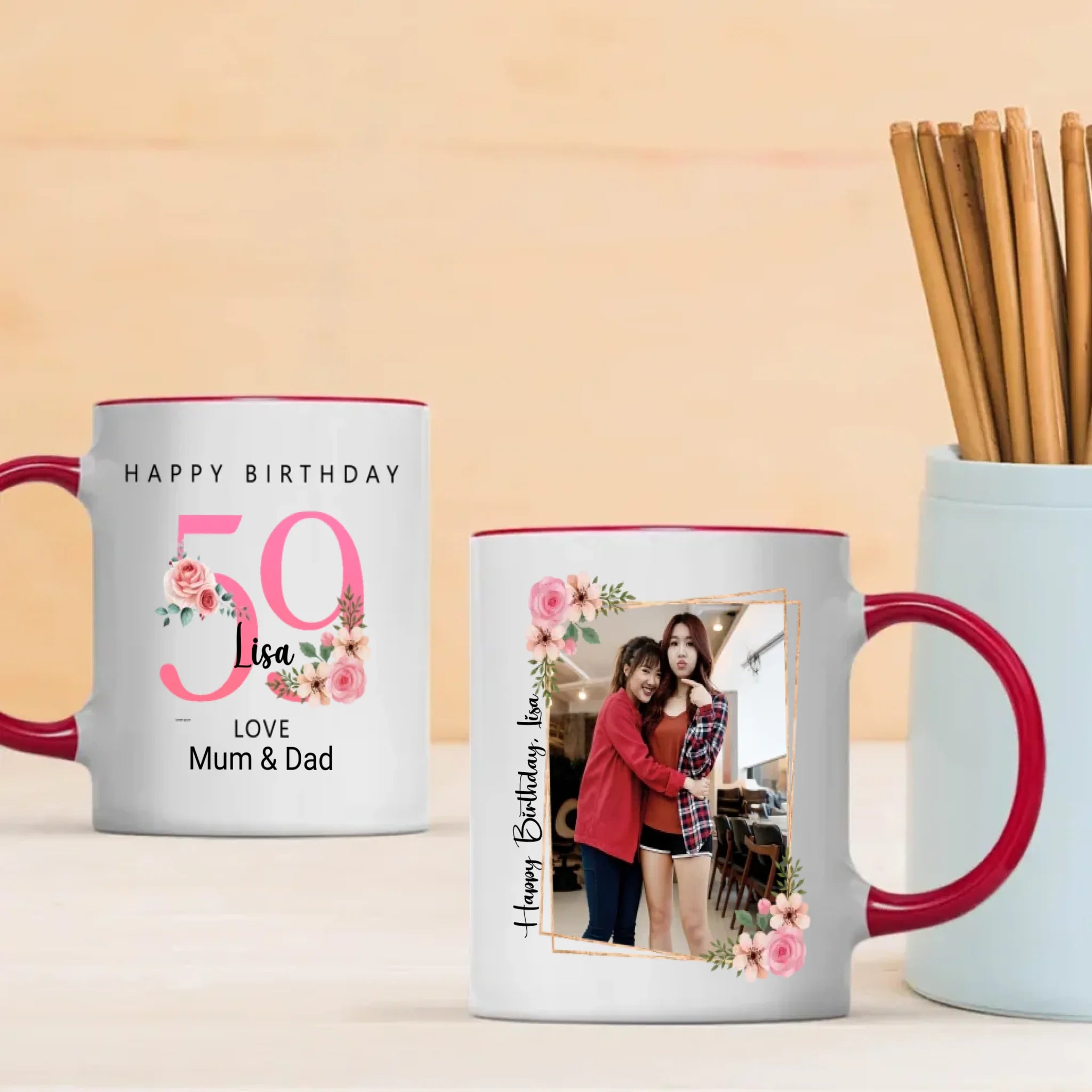 Fabulous at 59th – Personalized Birthday Mug - 89Prints