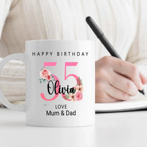 Level 55 Unlocked – Custom Gamer Birthday Mug - 89Prints