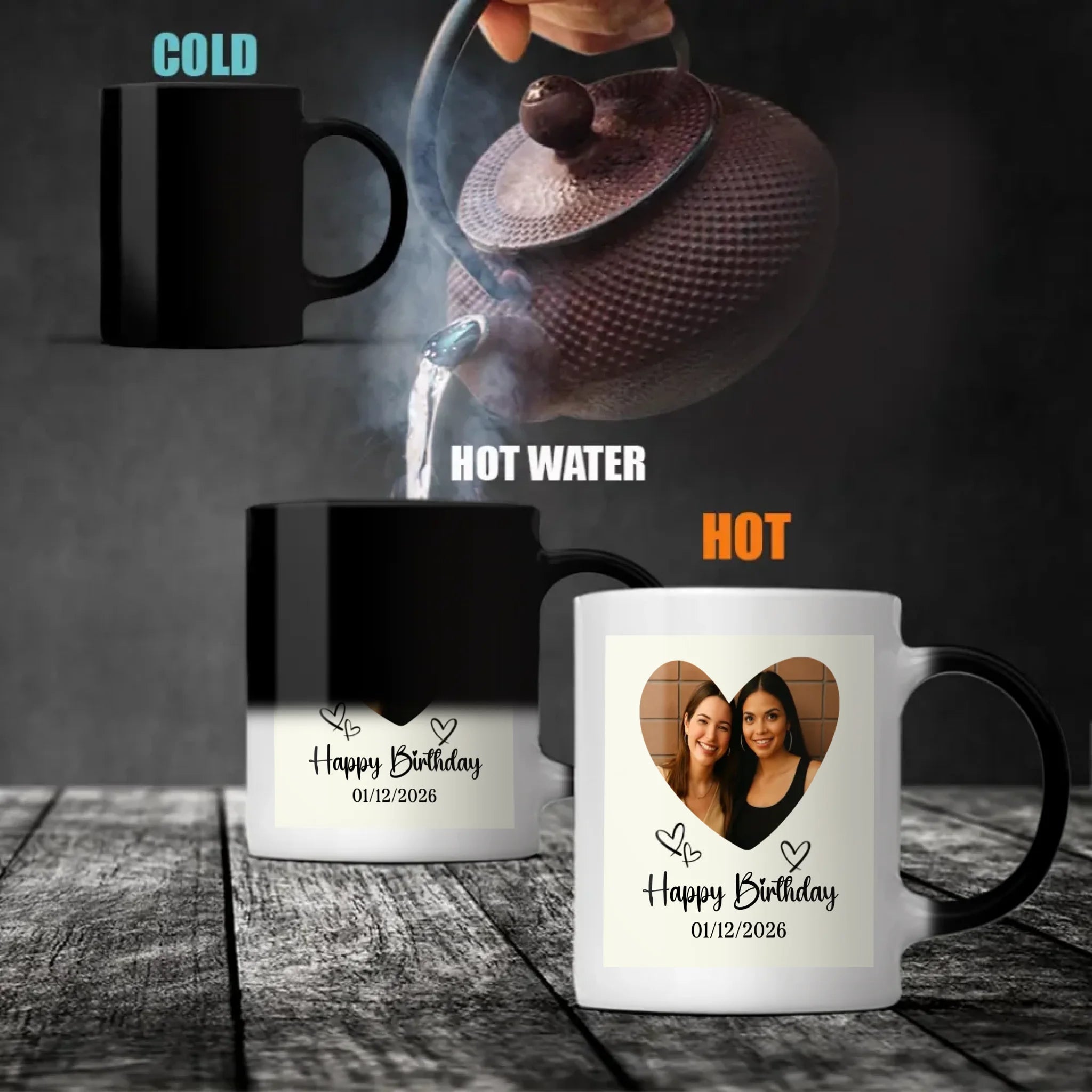 54 Years Loved – Personalized Birthday Mug with Heart | 89Prints
